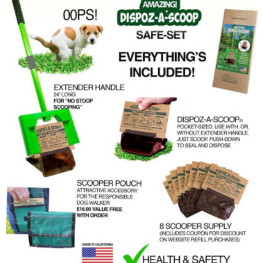 Dispoz-A-Scoop®, Safe-Set with extender handle & Bags